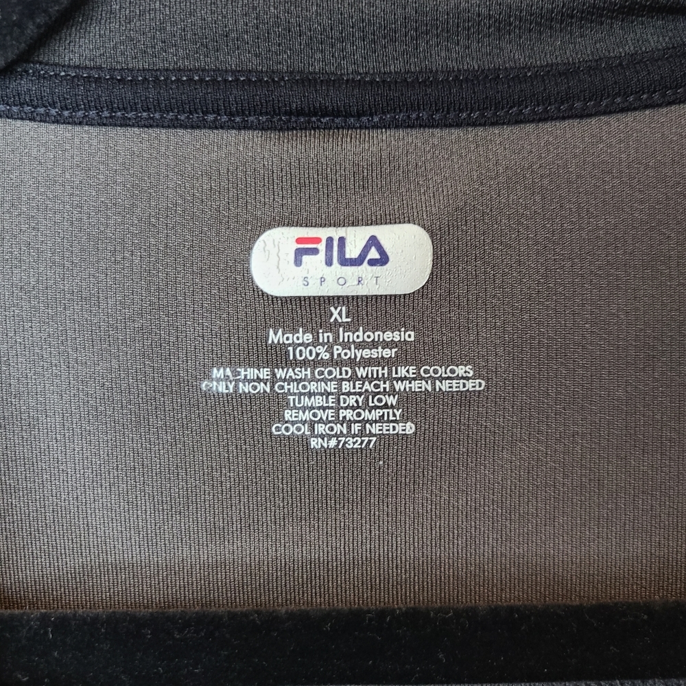 ๐ Fila Mens Gray Longsleeve Polyester Shirt XL - Picture 6 of 6